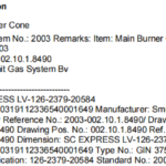船舶备件—主燃烧器锥体（CK-R20240802-16）询价-船用采购网-船舶物料采购-船务服务-一站式船用设备供应服务