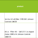 船舶备件—过滤器/机油滤清器维修套件（CK-J20240829-10）询价-船用采购网-船舶物料采购-船务服务-一站式船用设备供应服务