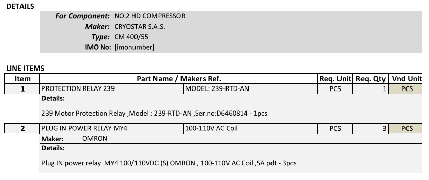 【询价】船舶备件—继电器（CK-R20240806-01）询价-泰州昌宽社区-报价采购-船用采购网-船舶物料采购-船务服务-一站式船用设备供应服务