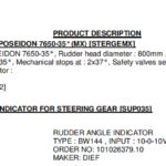 船舶备件—舵角指示器（CK-R20240806-08）询价-船用采购网-船舶物料采购-船务服务-一站式船用设备供应服务