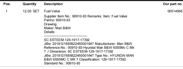 【询价】船舶备件—燃油阀（CK-R20240806-10）询价-泰州昌宽社区-报价采购-船用采购网-船舶物料采购-船务服务-一站式船用设备供应服务