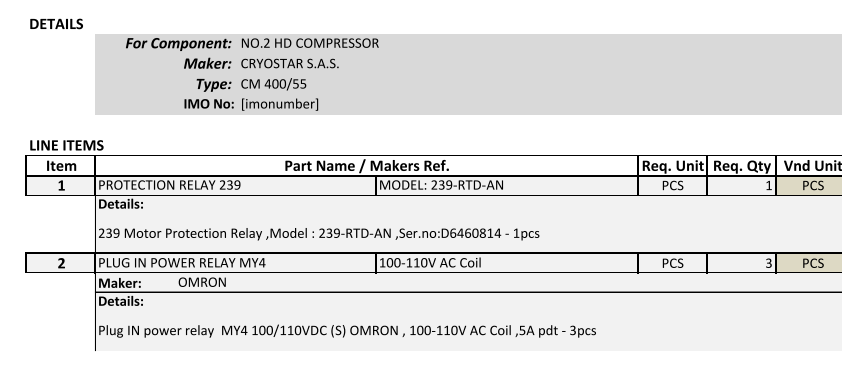 【询价】船舶备件—继电器（CK-R20240807-02）询价-泰州昌宽社区-报价采购-船用采购网-船舶物料采购-船务服务-一站式船用设备供应服务