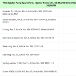 船舶备件—泵备件（CK-C20240914-05）询价-船用采购网-船舶物料采购-船务服务-一站式船用设备供应服务