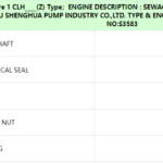 船舶备件—晟华泵备件（CK-C20240926-05）询价-船用采购网-船舶物料采购-船务服务-一站式船用设备供应服务