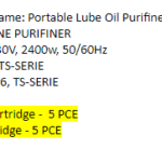 船舶备件—滤芯（CK-L20240919-04）询价-船用采购网-船舶物料采购-船务服务-一站式船用设备供应服务