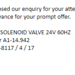 船舶备件—电磁阀（CK-L20240904-01）询价-船用采购网-船舶物料采购-船务服务-一站式船用设备供应服务