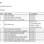 船舶备件—KAESER备件（CK-L20240913-01）询价-船用采购网-船舶物料采购-船务服务-一站式船用设备供应服务
