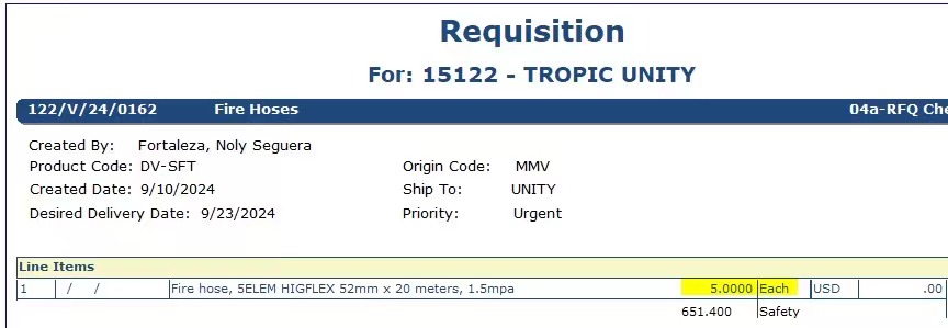 【询价】船舶备件—消防水带（CK-Y20240918-07）询价-泰州昌宽社区-报价采购-船用采购网-船舶物料采购-船务服务-一站式船用设备供应服务