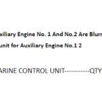 船舶备件—辅助发动机船用控制单元（CK-J20240905-04）询价-船用采购网-船舶物料采购-船务服务-一站式船用设备供应服务