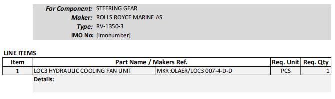 【询价】船舶备件—LOC3液压冷却风扇单元（CK-R20240913-05）询价-泰州昌宽社区-报价采购-船用采购网-船舶物料采购-船务服务-一站式船用设备供应服务