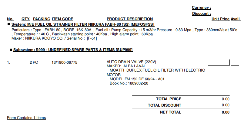 【询价】船舶备件—ALFA自动排水阀（CK-R20240914-05）询价-泰州昌宽社区-报价采购-船用采购网-船舶物料采购-船务服务-一站式船用设备供应服务