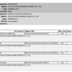 船舶备件—HITACHI备件（CK-R20240923-08）询价-船用采购网-船舶物料采购-船务服务-一站式船用设备供应服务