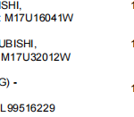 船舶备件—MITSUBISHI备件（CK-L20240925-07）询价-船用采购网-船舶物料采购-船务服务-一站式船用设备供应服务