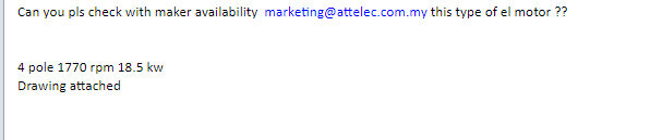 【询价】船舶备件—电动机（CK-Y20241016-04）询价-泰州昌宽社区-报价采购-船用采购网-船舶物料采购-船务服务-一站式船用设备供应服务