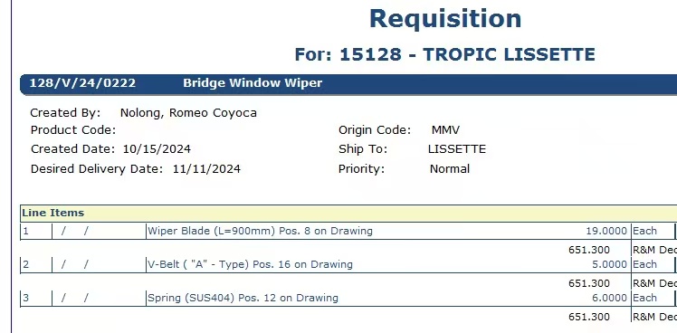 【询价】船舶备件—叶片/弹簧（CK-Y20241024-05）询价-泰州昌宽社区-报价采购-船用采购网-船舶物料采购-船务服务-一站式船用设备供应服务