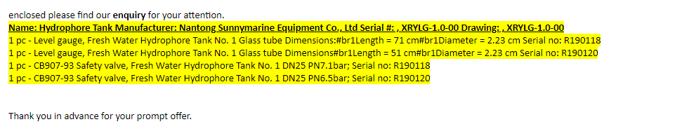 【询价】船舶备件—液位计/安全阀（CK-L20241010-09）询价-泰州昌宽社区-报价采购-船用采购网-船舶物料采购-船务服务-一站式船用设备供应服务