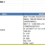 船舶备件—船首推进器升降马达（CK-Y20241010-02）询价-船用采购网-船舶物料采购-船务服务-一站式船用设备供应服务