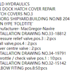 船舶备件—阀备件（CK-J20241017-05）询价-船用采购网-船舶物料采购-船务服务-一站式船用设备供应服务
