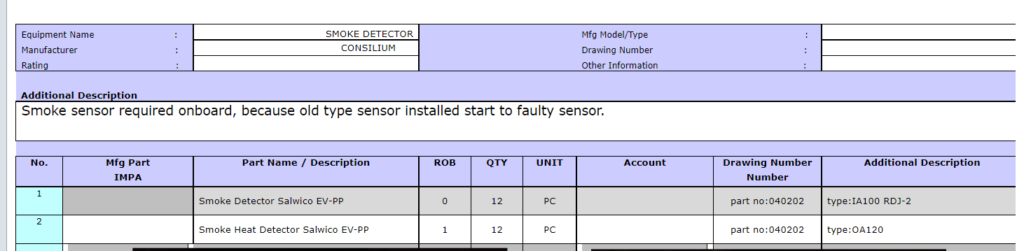 【询价】船舶备件—烟雾探测器（CK-R20241011-14）询价-泰州昌宽社区-报价采购-船用采购网-船舶物料采购-船务服务-一站式船用设备供应服务