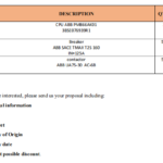船舶备件—ABB备件（CK-Y20241028-05）询价-船用采购网-船舶物料采购-船务服务-一站式船用设备供应服务