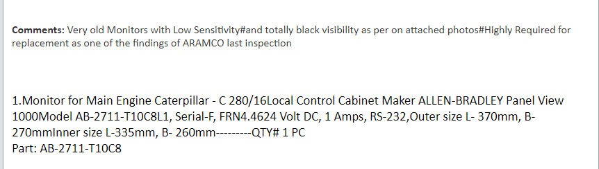 【询价】船舶备件—ALLEN-BRADLEY备件（CK-J20241022-20）询价-泰州昌宽社区-报价采购-船用采购网-船舶物料采购-船务服务-一站式船用设备供应服务