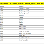 船舶备件—YANMAR备件（CK-L20241010-29）询价-船用采购网-船舶物料采购-船务服务-一站式船用设备供应服务