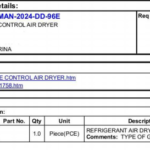 船舶备件—制冷剂空气干燥器（CK-Y20241031-03）询价-船用采购网-船舶物料采购-船务服务-一站式船用设备供应服务