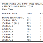 船舶备件—MAN B&W备件（CK-L20241030-04）询价-船用采购网-船舶物料采购-船务服务-一站式船用设备供应服务