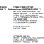 船舶备件—KROHNE备件（CK-R20241023-08）询价-船用采购网-船舶物料采购-船务服务-一站式船用设备供应服务
