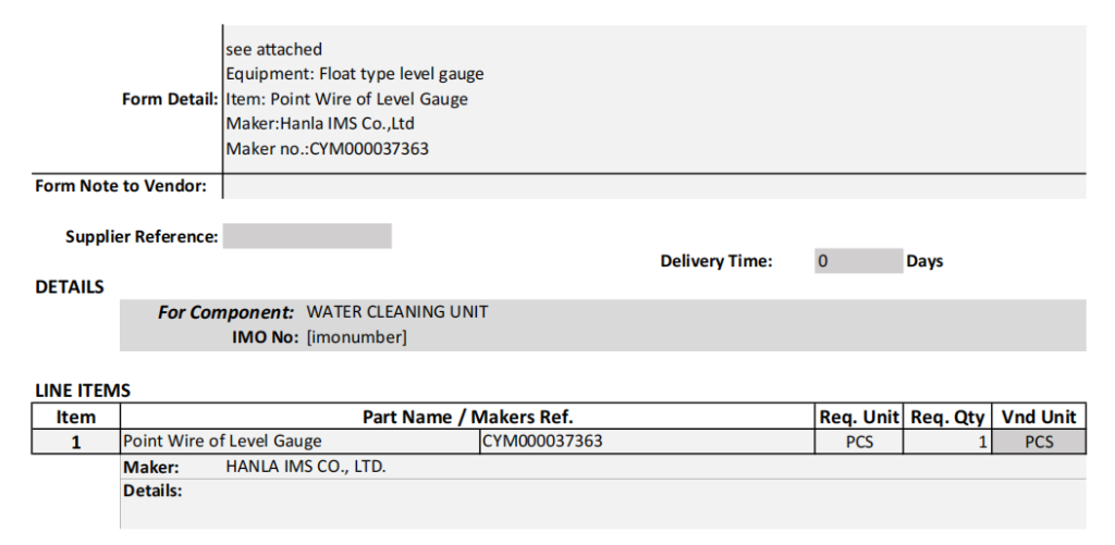 【询价】船舶备件—液位计点线（CK-R20241011-12）询价-泰州昌宽社区-报价采购-船用采购网-船舶物料采购-船务服务-一站式船用设备供应服务