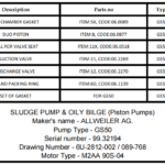 船舶备件—ALLWEILER备件（CK-L20241015-09）询价-船用采购网-船舶物料采购-船务服务-一站式船用设备供应服务