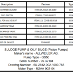 船舶备件—ALLWEILER备件（CK-L20241015-10）询价-船用采购网-船舶物料采购-船务服务-一站式船用设备供应服务