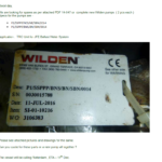 船舶备件—WILDEN备件（CK-20241125-17）询价-船用采购网-船舶物料采购-船务服务-一站式船用设备供应服务