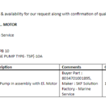 船舶备件—泵与电动马达组装（CK-L20241108-01）询价-船用采购网-船舶物料采购-船务服务-一站式船用设备供应服务