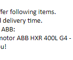 船舶备件—ABB电机（CK-J20241107-03）询价-船用采购网-船舶物料采购-船务服务-一站式船用设备供应服务