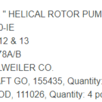 船舶备件—ALLWEILER备件（CK-Y20241113-06）询价-船用采购网-船舶物料采购-船务服务-一站式船用设备供应服务