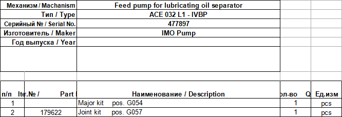 【询价】船舶备件—IMO Pump（CK-J20241101-08）询价-泰州昌宽社区-报价采购-船用采购网-船舶物料采购-船务服务-一站式船用设备供应服务