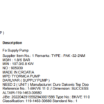 船舶备件—Fo供应泵（CK-R20241111-05）询价-船用采购网-船舶物料采购-船务服务-一站式船用设备供应服务