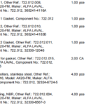 船舶备件—ALFA备件（CK-L20241112-07）询价-船用采购网-船舶物料采购-船务服务-一站式船用设备供应服务