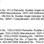 船舶备件—DEFI备件（CK-R20241118-10）询价-船用采购网-船舶物料采购-船务服务-一站式船用设备供应服务