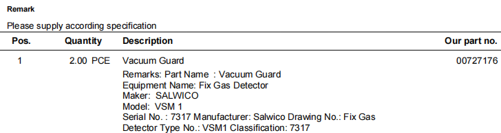 【询价】船舶备件—真空防护装置（CK-20241121-41）询价-泰州昌宽社区-报价采购-船用采购网-船舶物料采购-船务服务-一站式船用设备供应服务