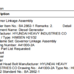 船舶备件—调速器连杆组件（CK-20241125-43）询价-船用采购网-船舶物料采购-船务服务-一站式船用设备供应服务