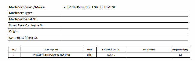 【询价】船舶备件—压力传感器（CK-20241202-05）询价-泰州昌宽社区-报价采购-船用采购网-船舶物料采购-船务服务-一站式船用设备供应服务