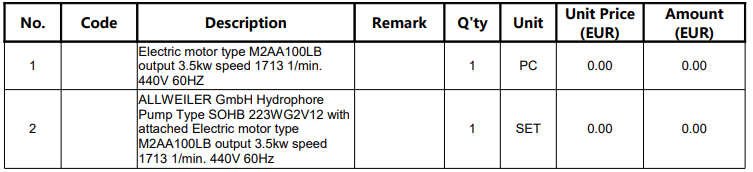 【询价】船舶备件—ALLWEILER备件（CKQ-2503847P）询价-泰州昌宽社区-报价采购-船用采购网-船舶物料采购-船务服务-一站式船用设备供应服务
