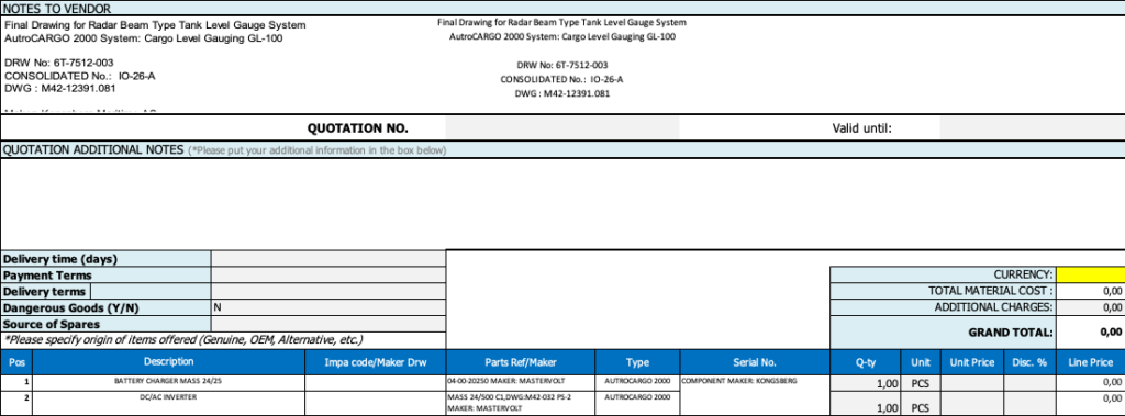 【询价】船舶备件—电池充电器/逆变器（CKQ-2504159P）询价-泰州昌宽社区-报价采购-船用采购网-船舶物料采购-船务服务-一站式船用设备供应服务