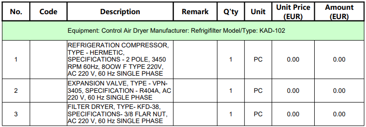 【询价】船舶备件—Refrigifilter备件（CKQ-2504158P）询价-泰州昌宽社区-报价采购-船用采购网-船舶物料采购-船务服务-一站式船用设备供应服务