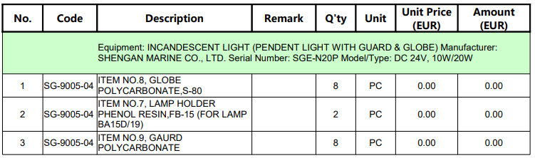 【询价】船舶备件—灯备件（CKQ-2504361P）询价-泰州昌宽社区-报价采购-船用采购网-船舶物料采购-船务服务-一站式船用设备供应服务