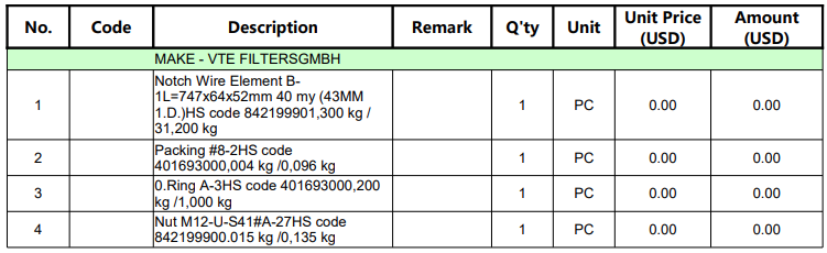 【询价】船舶备件—VTE FILTERSGMBH备件（CKQ-2504381P）询价-泰州昌宽社区-报价采购-船用采购网-船舶物料采购-船务服务-一站式船用设备供应服务