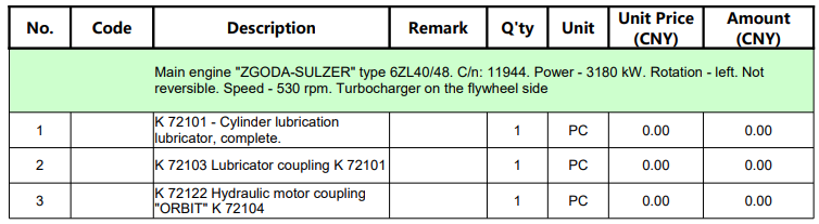 【询价】船舶备件—发动机备件（CKQ-2505394P）询价-泰州昌宽社区-报价采购-船用采购网-船舶物料采购-船务服务-一站式船用设备供应服务