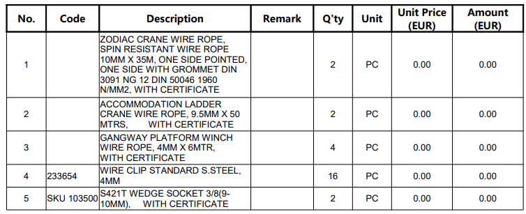 【询价】船舶备件—起重机备件（CKQ-2504867P）询价-泰州昌宽社区-报价采购-船用采购网-船舶物料采购-船务服务-一站式船用设备供应服务